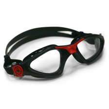 Aqua Sphere Kayenne zwembril transparante lens zwart-rood